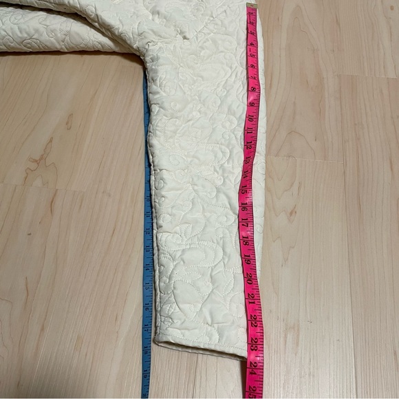 WOOLRICH WOMENS FULL ZIP FLEECE LINED QUILTED JACKET SIZE M COLOUR CREAM - Picture 9 of 16